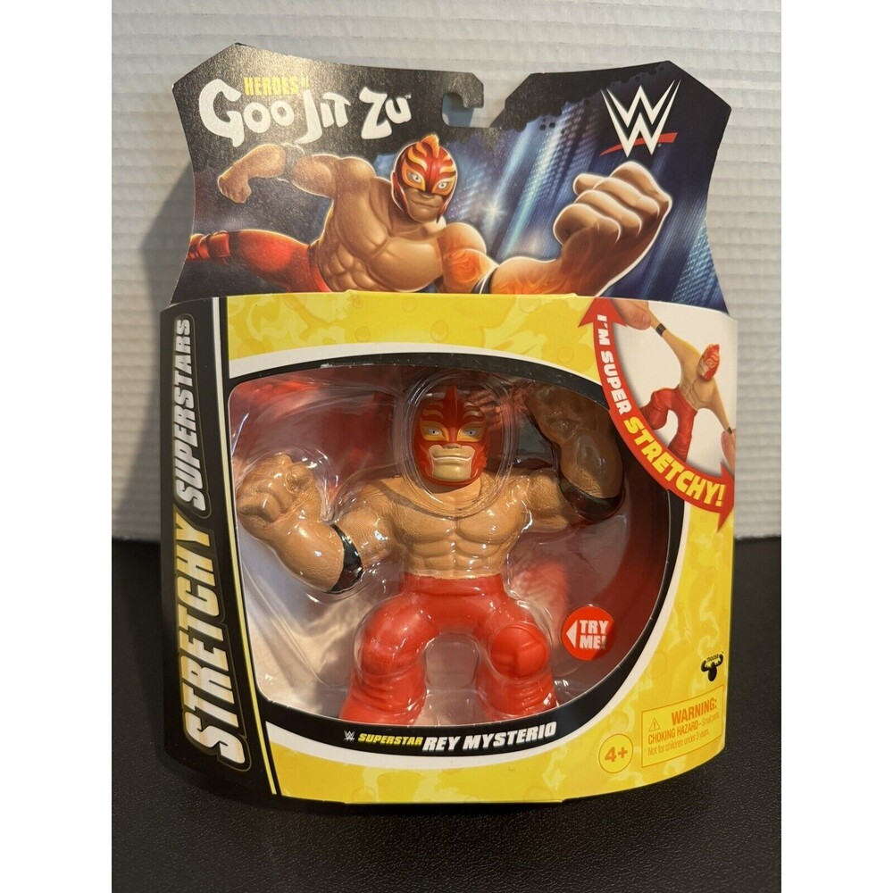WWE Heroes of Goo Jit Zu Stretchy Superstar Rey Mysterio Wrestling Action Figure